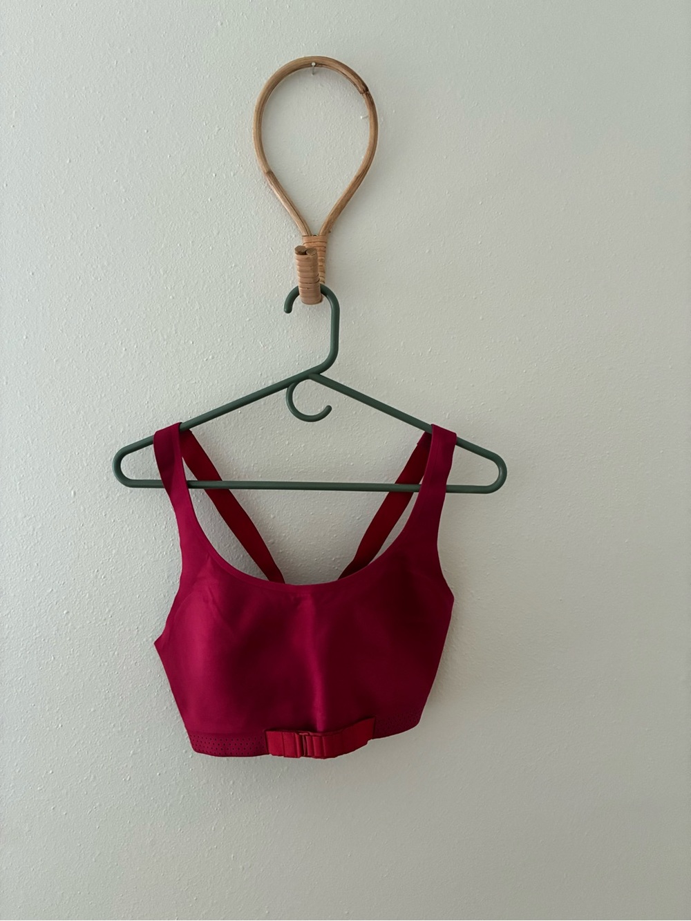 Lululemon x Barry's Bootcamp "Adapt the Strap" Bra in Ruby Red